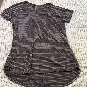 Gray Striped Tee